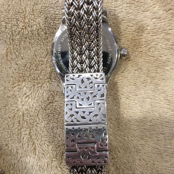 LOIS HILL Watch Blue Face Sterling Silver Band HTF - Picture 9 of 11